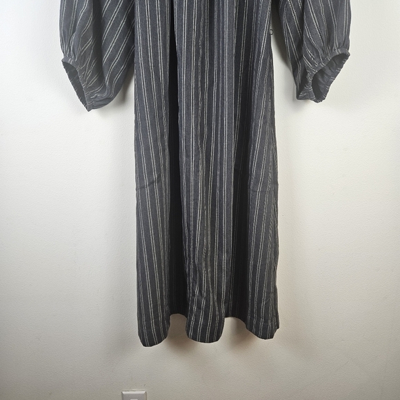 Reifhaus Striped Midi Dress Size Small Lagenlook Made in USA - Picture 2 of 10